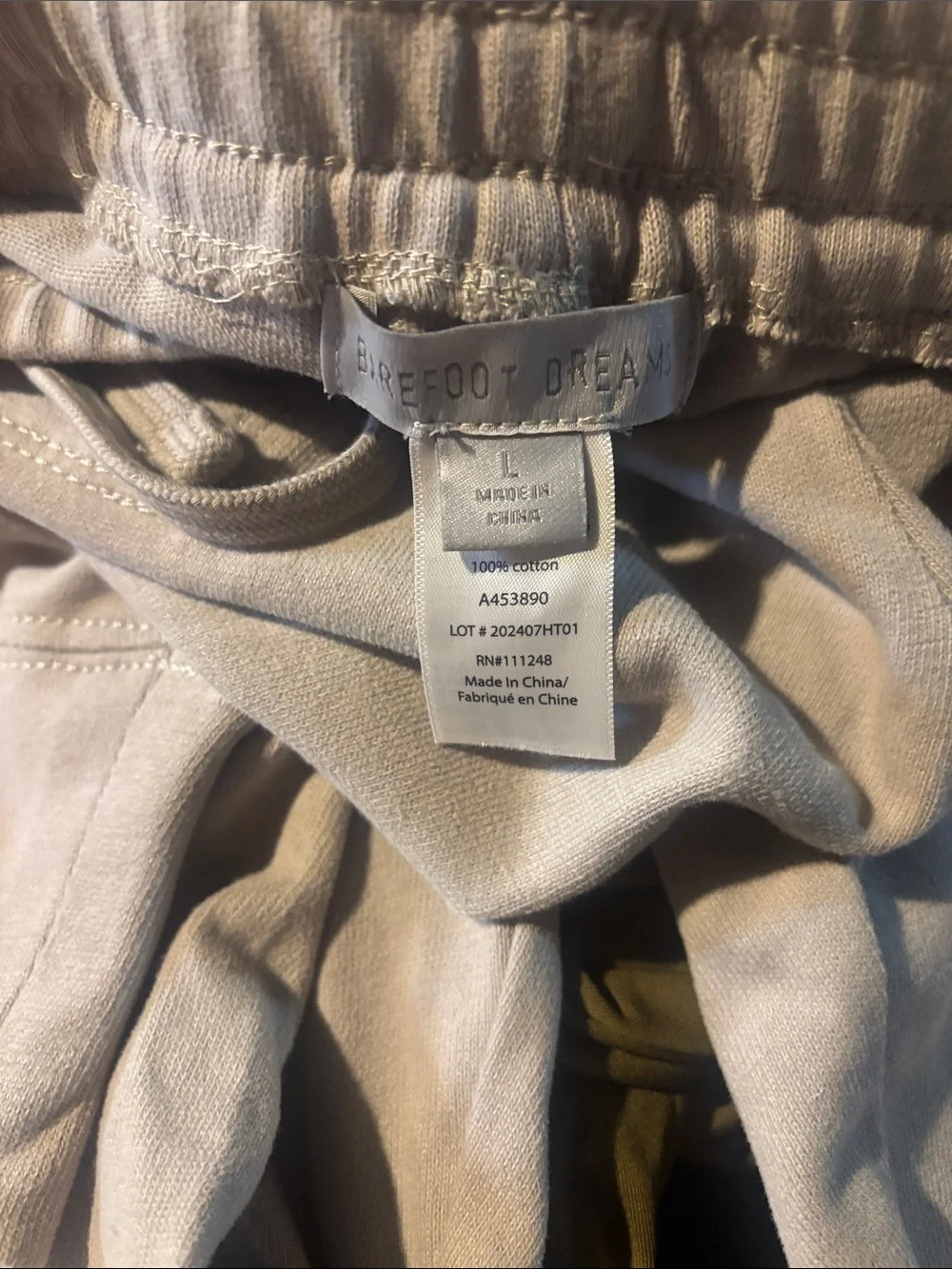 Barefoot dreams brushed jersey jogger tan